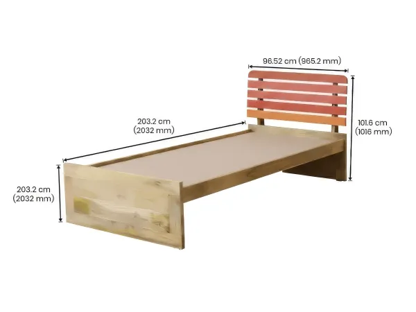 Erica Solid Wood Single Bed